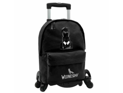 Mochila Escolar com Rodas WEDNESDAY Preto 43 X 31 X 13 5 Cm