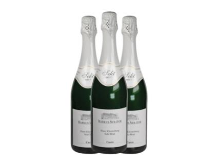 Espumante MARKUS MOLITOR Haus Klosterberg Cuvée Deutscher Sekt Riesling Brut Mosel (0.75 L - 3 Unidades)