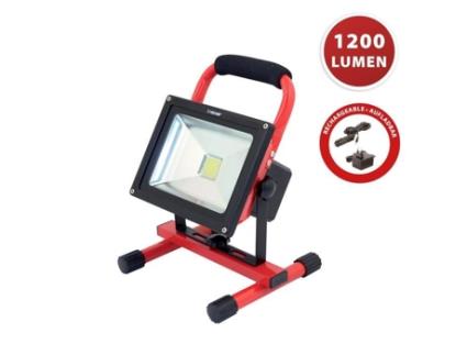 Cyclop: Luz de Trabalho Led Cob de 20W Recarregável VELAMP