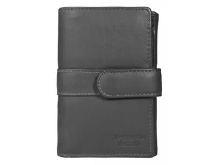 Carteira Fólio de Mulher LEONARDO VERRELLI Pele Cinzento