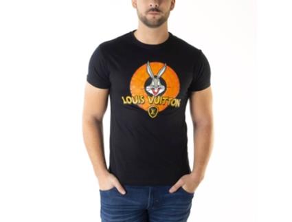 T-Shirt de Homem FUCK YOUR FAKE Sapatos Tecido Preto (XS)