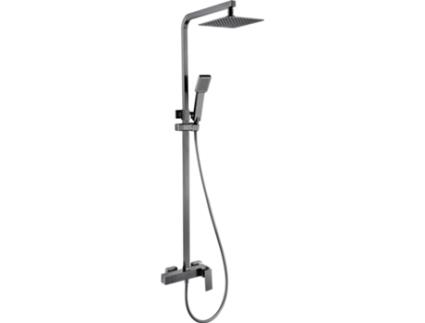 Coluna de Duche Extensível Pulverizador Quadrado Termostático Gun Metal MICE COLLECTION
