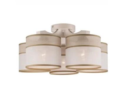 Candeeiro de Teto Andrea Madeira Branco 23X43X43 Cm EPIKASA