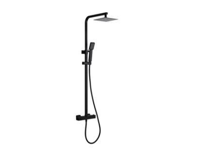 Coluna de Duche Extensível Termostática Preta Fosca MICE COLLECTION