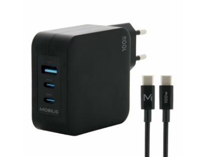 Carregador para tablet MOBILIS 001365 (Preto - USB-C)
