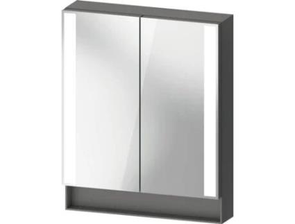 Armário Espelho DURAVIT Qatego Painéis de Luz Laterais 600X155X750Mm Qa71500 Cor: Tapete de Grafite/Ch Ficha de Rede/Com Iluminação Interior