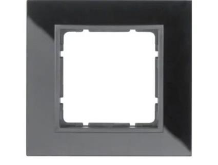 Tomada Elétrica BERKER B7Cadre 1 Post Antracite Preto Sem Parafusos