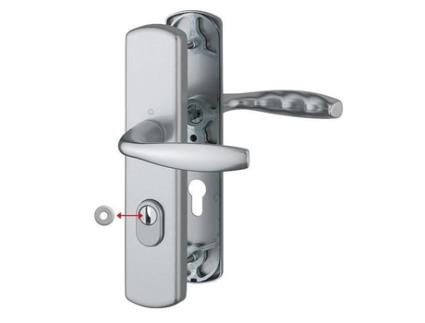 Conjunto de Segurança Nova York 1810H/3452A-Za/3450 Aço Inoxidável Aparência 37-42 Mm Chave I HOPPE Ag 10714251