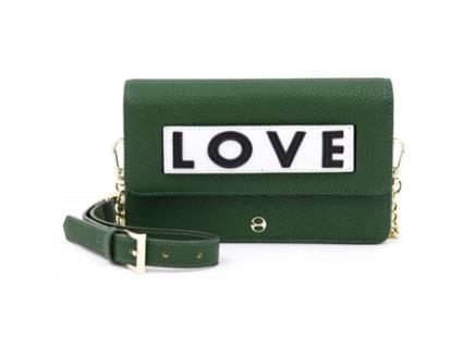 Mala Tiracolo de Mulher IPHORIA Olive Love Branco (3.5 cm)