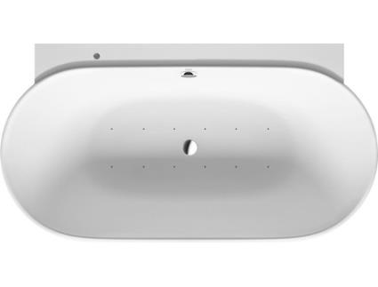 DURAVIT Whirlpool Luv DuraSolid A, 1800x950mm, versão embutida, 2 incl traseiras, cobertura s/ costuras, estrutura, ralo, transbordamento, Airsystem