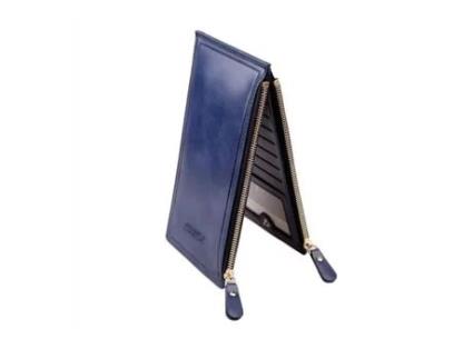 Porta-Moedas Fólio, Porta-Cartões, Ultrafina Unissexo CUIKCA Azul (NÇA.cm)