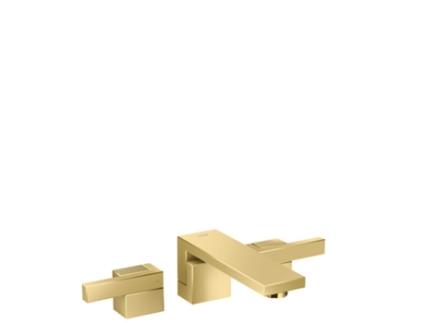 HANSGROHE Axor Edge Misturadora de Lavatório de 3 Furos de Encastrar Montagem na Parede Bica 190 Mm Descarga Pop-Up de Abertura Fácil Corte Em