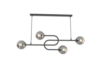 Candeeiro Suspenso Atria Metal Preto 105X15X120 Cm EPIKASA