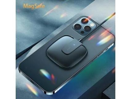 Capa para iPhone 12 USAMS Pele Sintética Magnética Preto