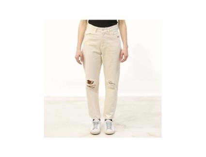Jeans de Mulher AMISH Algodão Bege (29)
