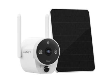 XIAOVV B6 Fullhd 2Mp Painel Solar Wifi Branco Câmara de Segurança