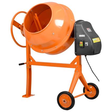 Betoneira Elétrica HECHT 140L - 650W (com Tambor Giratório - Cremalheira em Ferro Fundido e Rodas de Borracha)