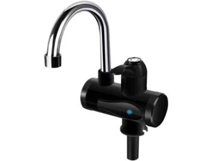 Aquecedor de Água Elétrico Aquecedor de Água Instantâneo para Cozinha Aquecedor de Torneira de Água Fria CHRUI Preto
