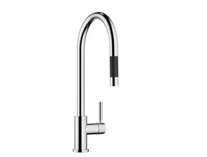 Torneira de Cozinha DORNBRACHT Tara Misturadora Monocomando com Função de Duche Projeção de 240 Mm 33870888 Cor: Champanhe