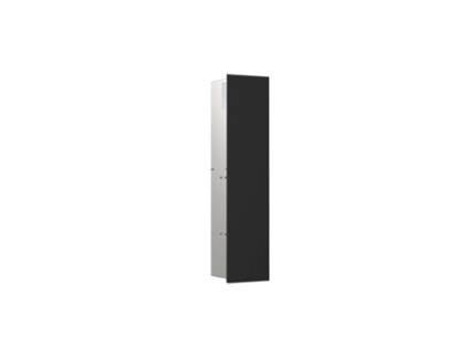 Módulo de Wc EMCO Asis Pure Embutido Dobradiça Da Porta À Direita Frente de Vidro a Todo O Comprimento 730X170Mm com Compartimento para Rolo