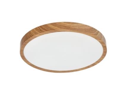 Anel de Plafon Pereti 18W Cor Madeira 29 5Cm 3000K 1800Lm Ip44 EDO Solutions