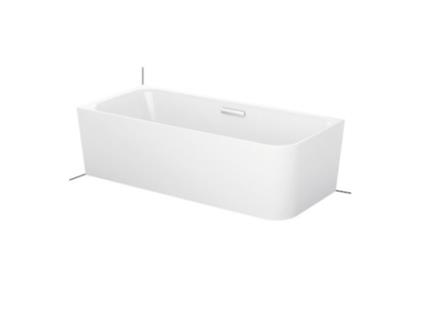 Banheira de Canto BETTE Art Iv 185X80Cm 2 Inclinações Traseiras 3480 Cerhk Canto Esquerdo Cor: Branco