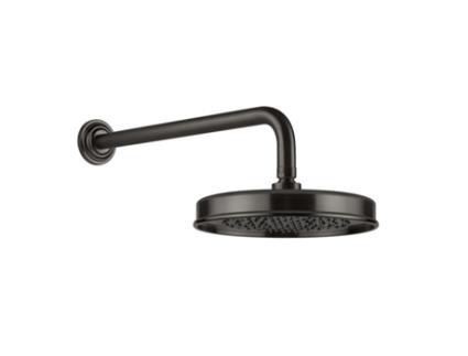 Chuveiro Suspenso Anti-Calcário GESSI Venti20 D229Mm com Junta e Braço de Parede 389Mm Montagem na Parede 65148 Cor: Pvd