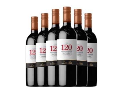 Vinho SANTA RITA 120 Especial Carmenère Valle Central Reserva (0.75 L - 6 Unidades)
