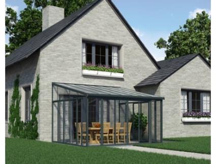Jardim de Inverno CANOPIA San Remo de Aluminio 4X4.4 m Cinza