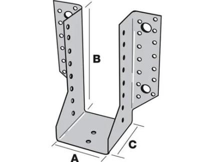 Sapata de Estrutura de Asa Externa Simpson 70X65X84Mm Th. 2Mm SIMPSON STRONG-TIE