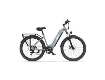 Bicicleta Eléctrica ONESPORT Ot05 Azul Cinzento 250W Motor 36V18.2Ah Velocidade Máxima 25Km/H