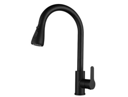 Torneira Cozinha Chuveiro Removível Preto IBREM COAL GRIFERS