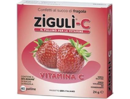 Suplemento Alimentar FALQUI Morango Zigulì C (40 pérolas de 24g)