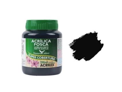 Tinta Acrílica Fosca ACRILEX Preta 520- 250Ml