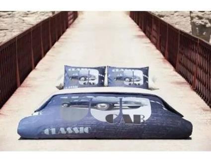 Capa Nórdica (2 Peças) Duo-Classic Azul 90 cm