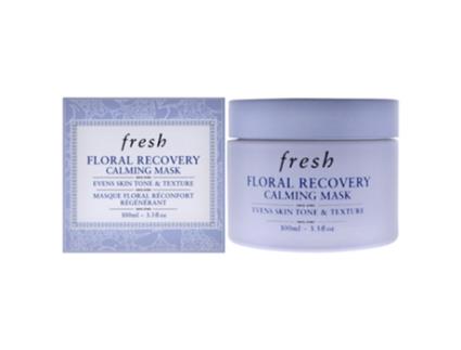 Máscara calmante de recuperação floral da FRESH para mulheres - máscara de 3,3 oz