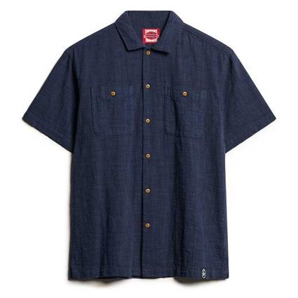 Superdry Camisa De Manga Curta Merchant Textured