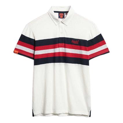 Superdry Polo De Manga Curta Lightweight Stripe