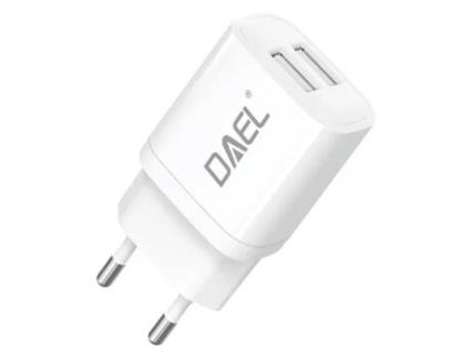 Carregador Rápido Dual Usb DAEL Branco