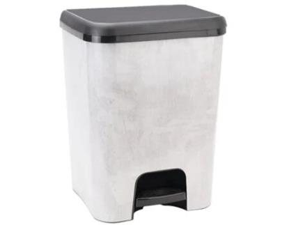Cubo de Pedal Duo Ecológico Preto Dec. Cimento Iml 52L. COM-FORT HOUSE
