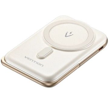 Powerbank 10000mAh Vention FHNW0/ 20W/ Sem Fio/ Branco