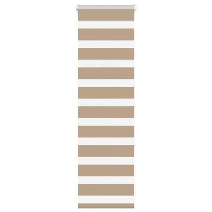 vidaXL Cortina de zebra 45x100 cm largura do tecido 40,9 cm poliéster