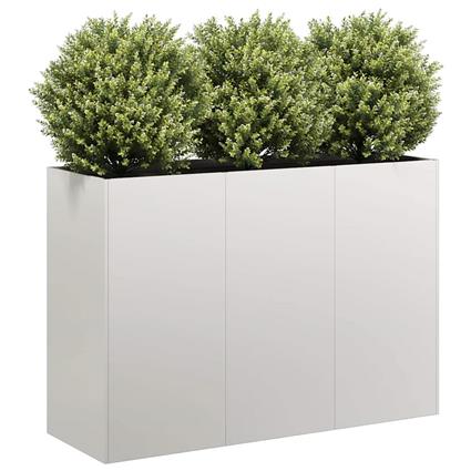 vidaXL Plantador 120x40x80 cm aço inoxidável