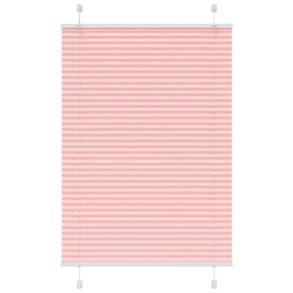 vidaXL Rosa Plissada Cega 85x150 cm Largura Tecido 84,4 cm Poliéster