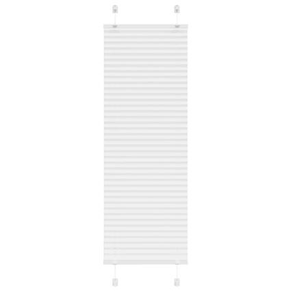 vidaXL Branco Plissada Cega 50x150 cm Largura Tecido 49,4 cm Poliéster