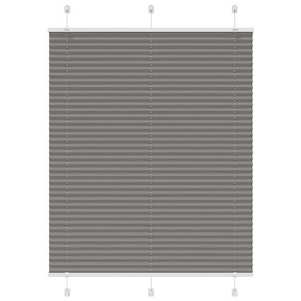 vidaXL Antracite Plissada Cega 110x150 cm Largura Tecido 109,4 cm