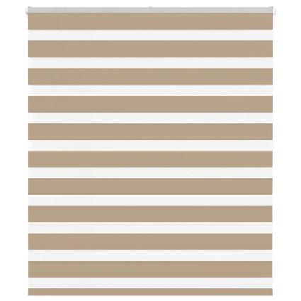 vidaXL Cortina de zebra 130x100 cm largura do tecido 125,9cm poliéster