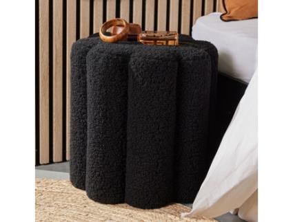 Pufe Canelado Teddy Moka La FACTORY Teddy Moka Charcoal