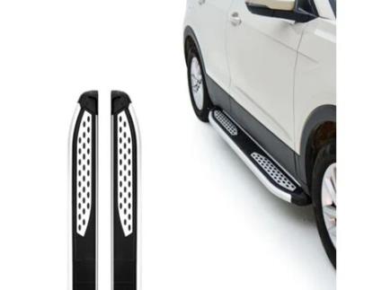 TURTLE Degrau Lateral Plus Chevrolet Trax All 2013 2014 2015 2016 2017 2018 2019 2020 2021 2022 2023 2024 Suv Prateado