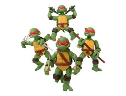 Figura Mezco Toyz TEENAGE MUTANT NINJA TURTLES Conjunto Deluxe de Figuras 5 Pontos